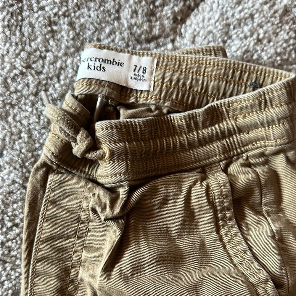 Abercrombie Kids Tan Shorts Casual Cotton Blend